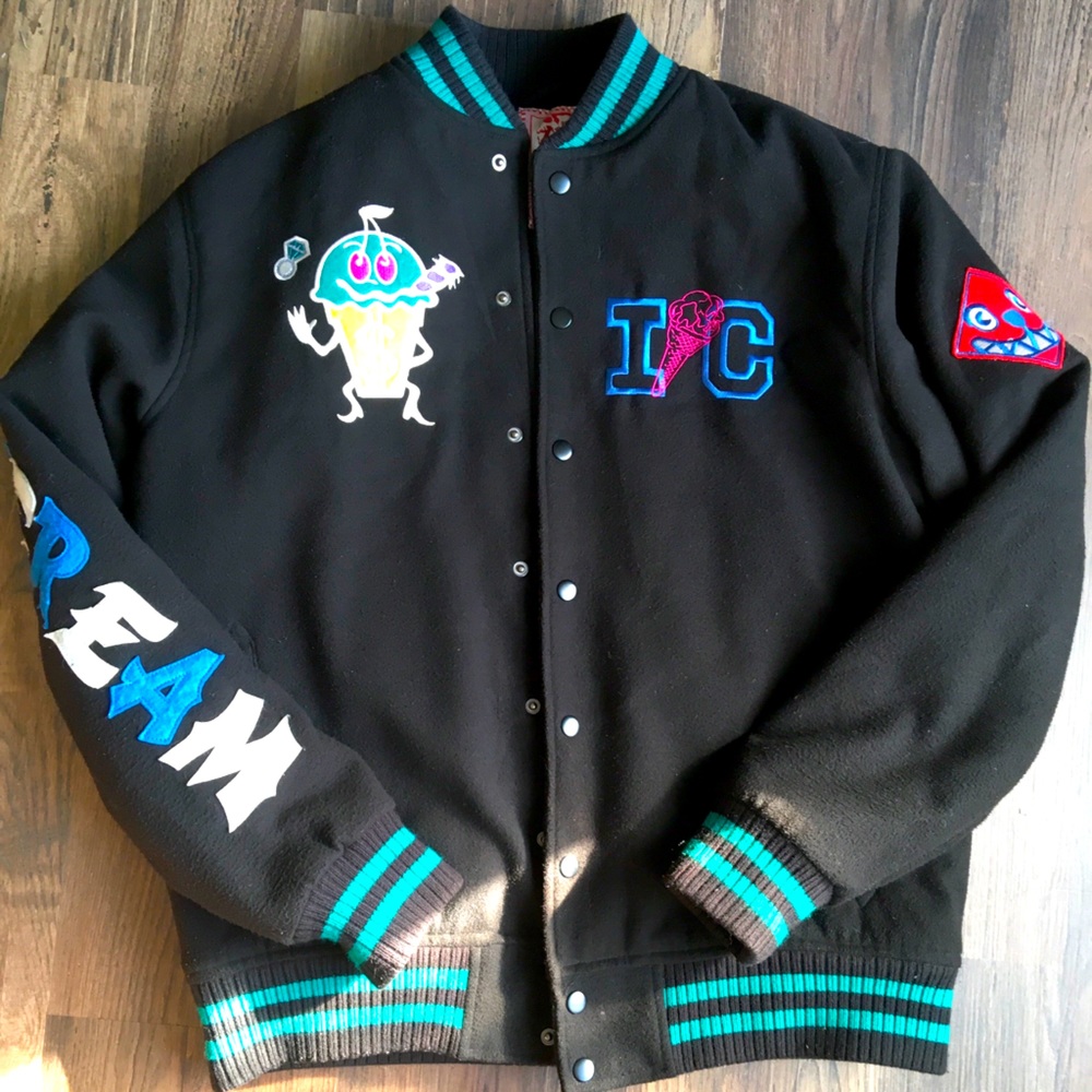 Ice Cream varsity jacket M